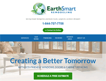 Tablet Screenshot of earthsmartremodeling.com